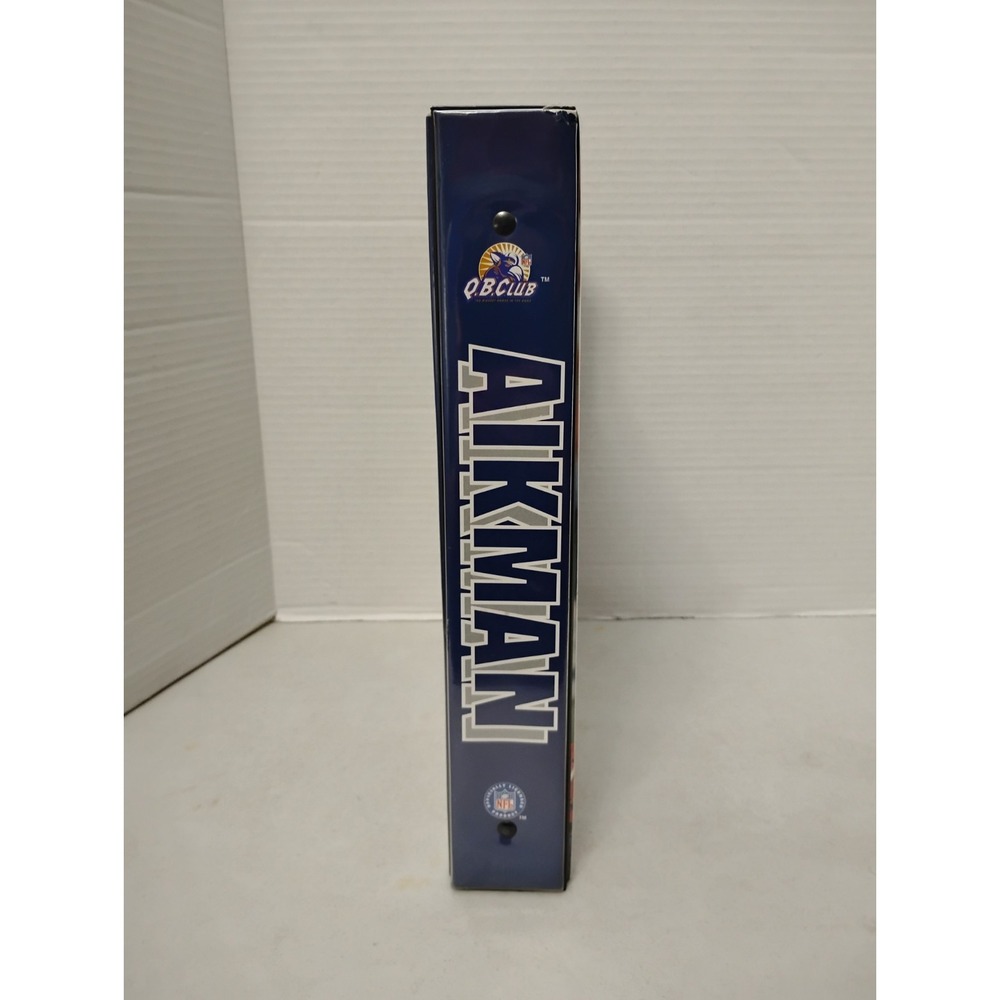Vintage Troy Aikman Starline 3 Ring Binder Dallas Cowboys 1998 Hard Flap Close - Picture 2 of 8